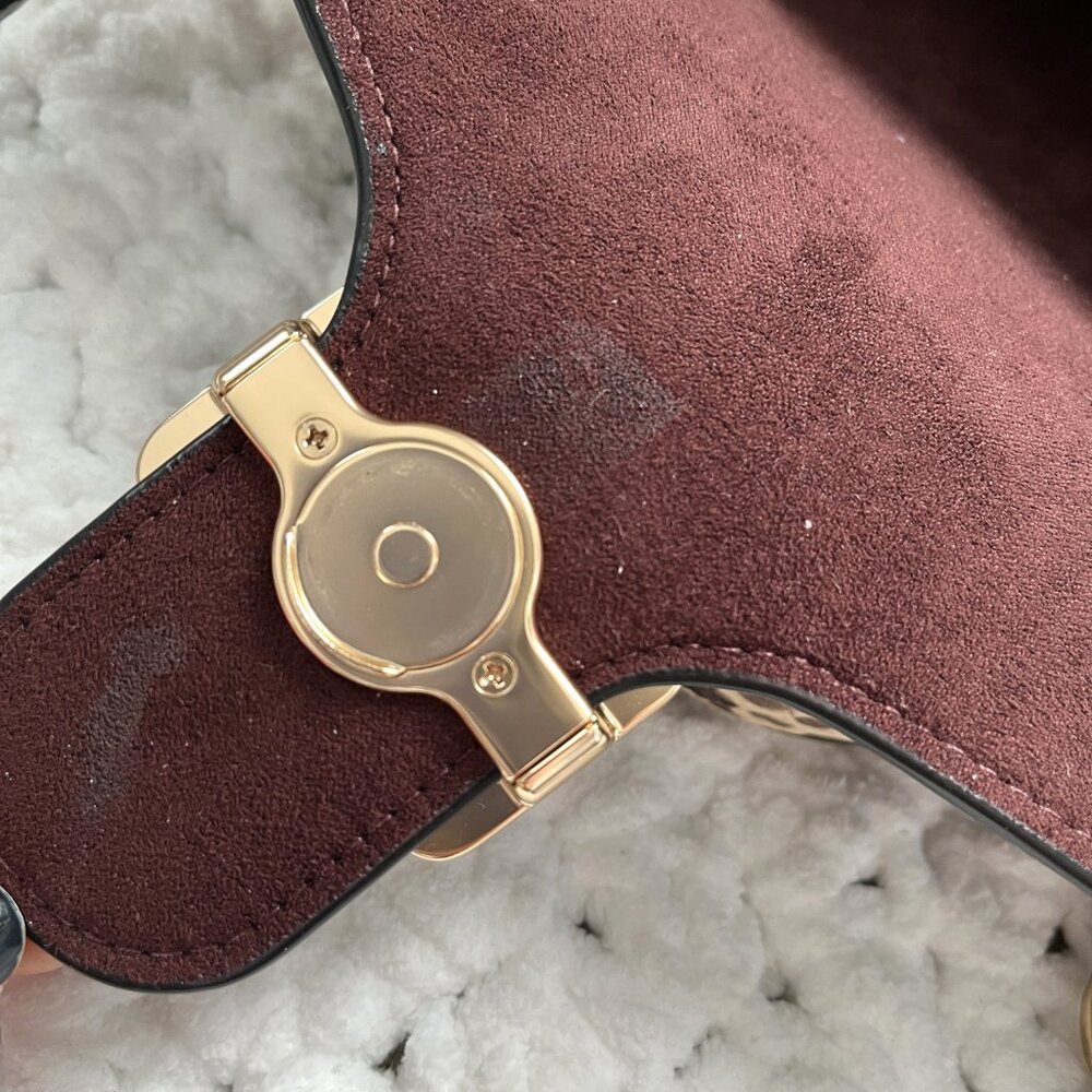 Coach Pepper Satchel in Signature Canvas (Black/Brown) No. C1325 - Picture 8 of 16